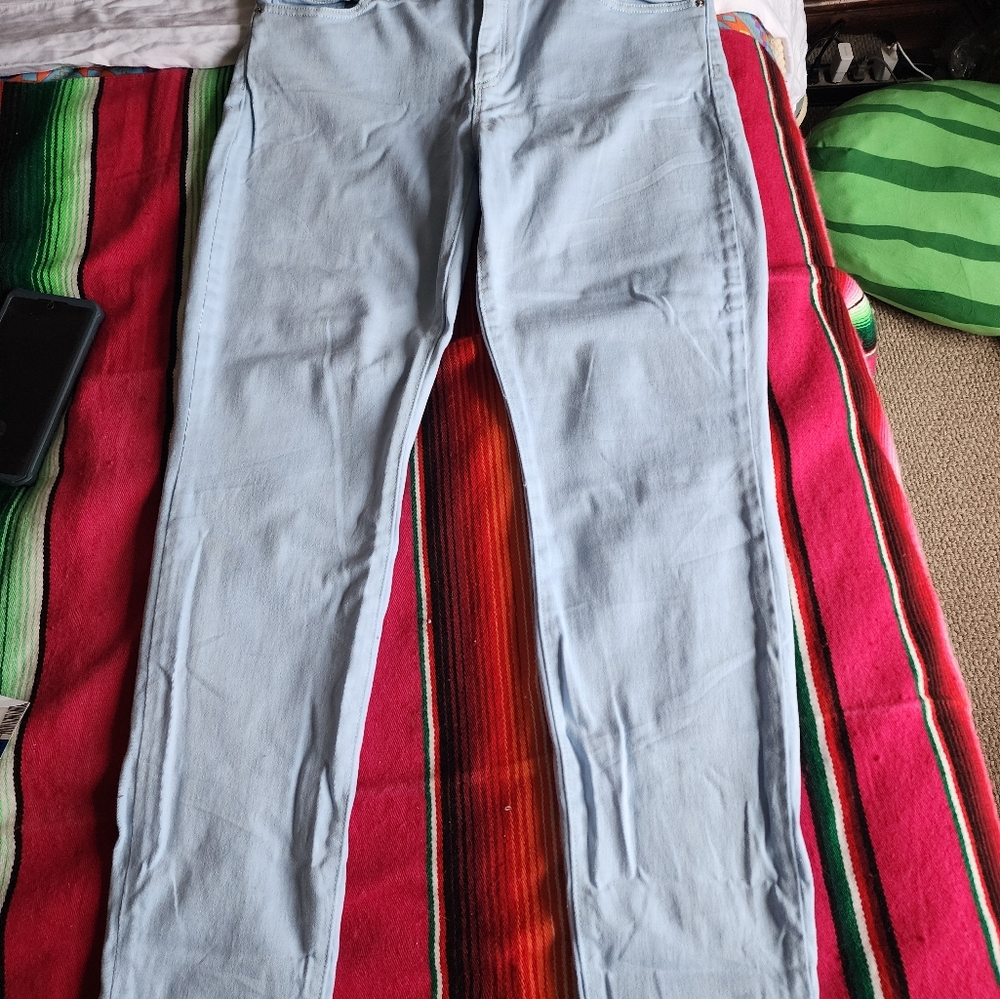 Michael Kors light blue skinny jeans size 10